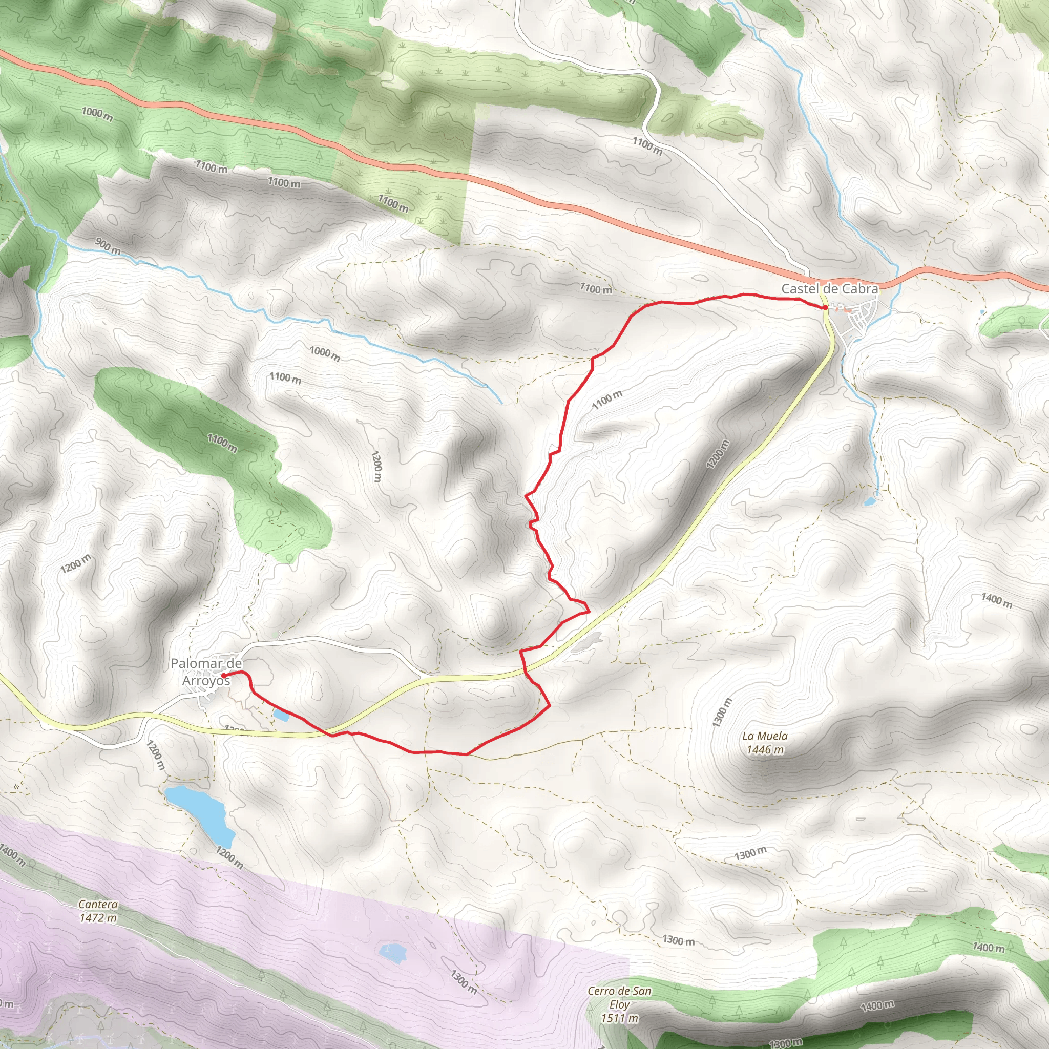 Waterfalls Fountain - Castel de Cabra PR TE 60 mobile static map