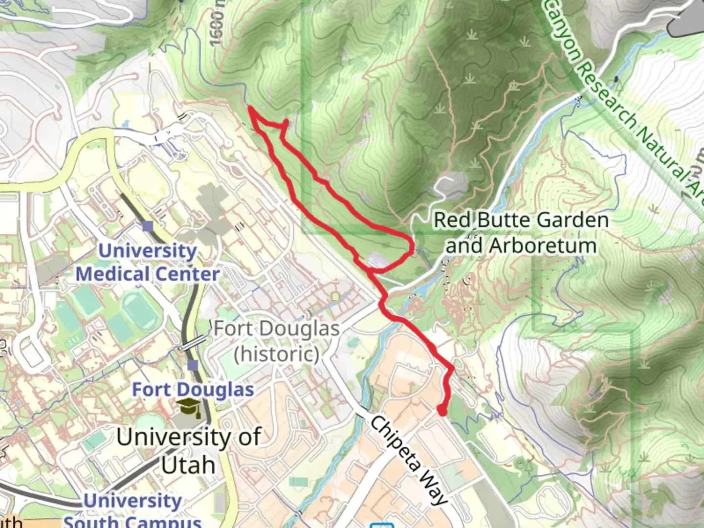 An image depicting the trail Bonneville Shoreline Trail - Mount Van Cott Section and its surrounding area.