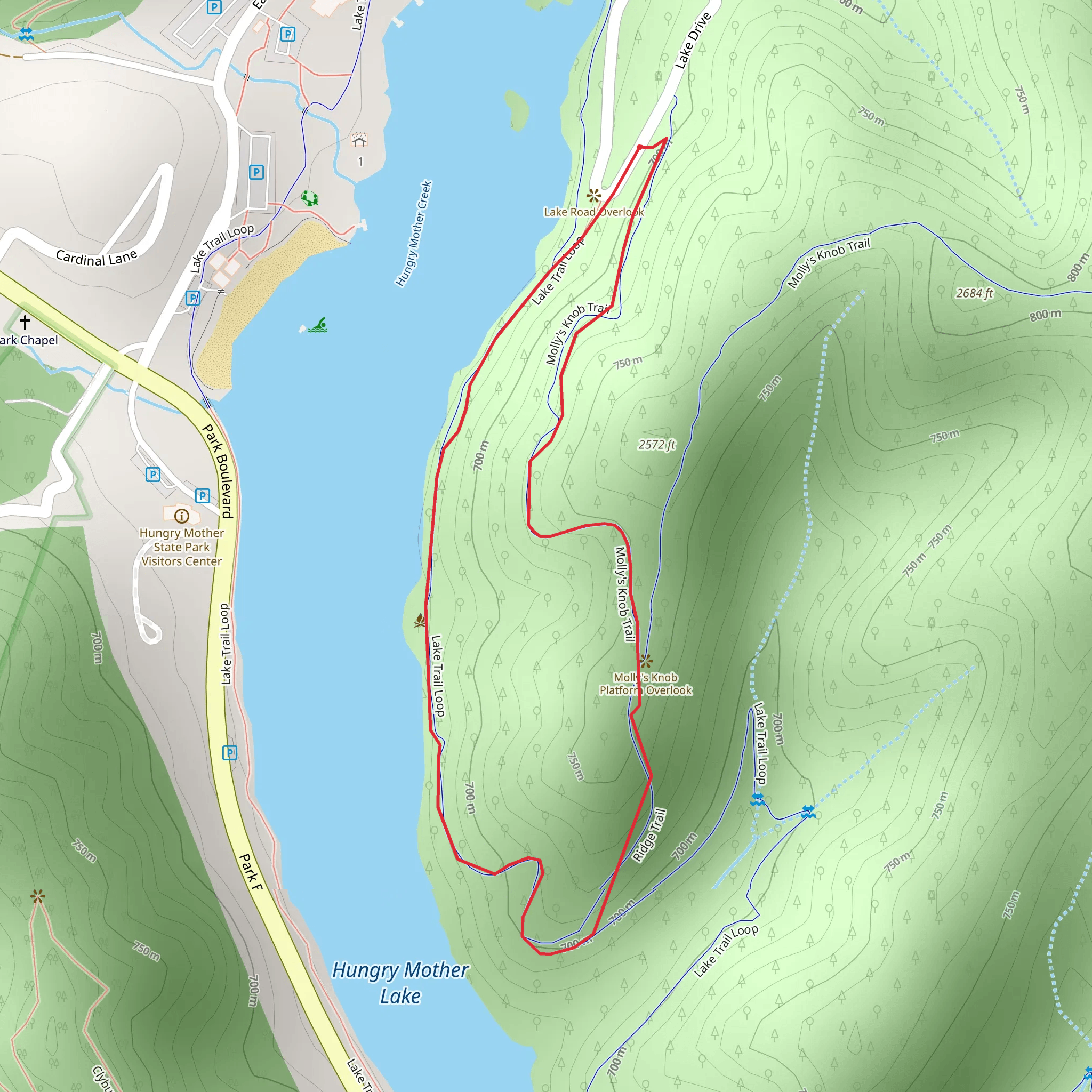 Lake Drive Loop mobile static map