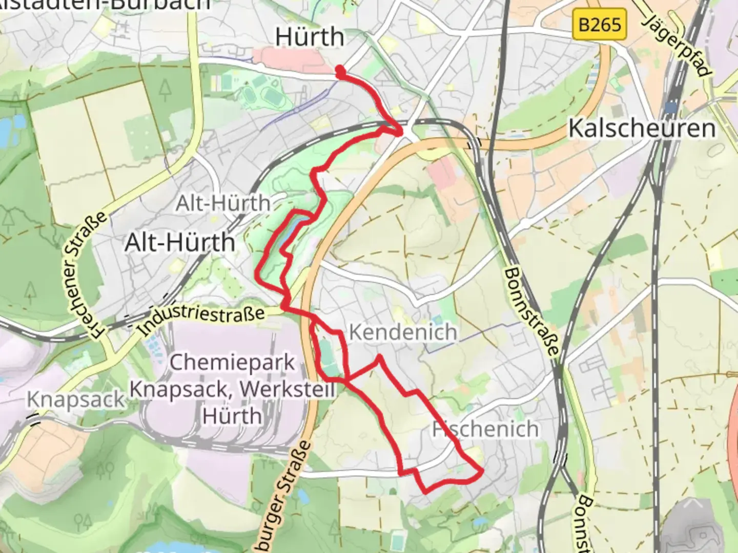 An image depicting the trail Römerkanal Wanderweg and Lindgenstrasse Loop and its surrounding area.