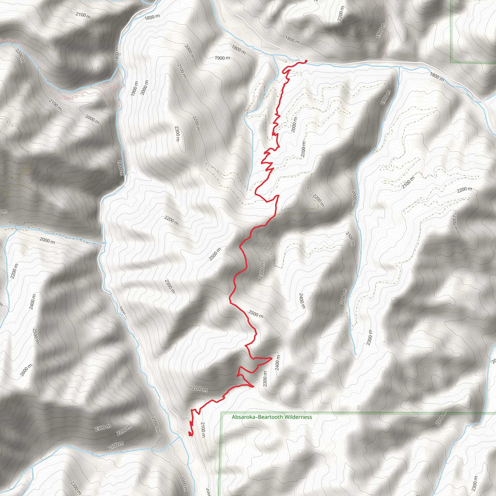 Wicked Ridge Trail mobile static map