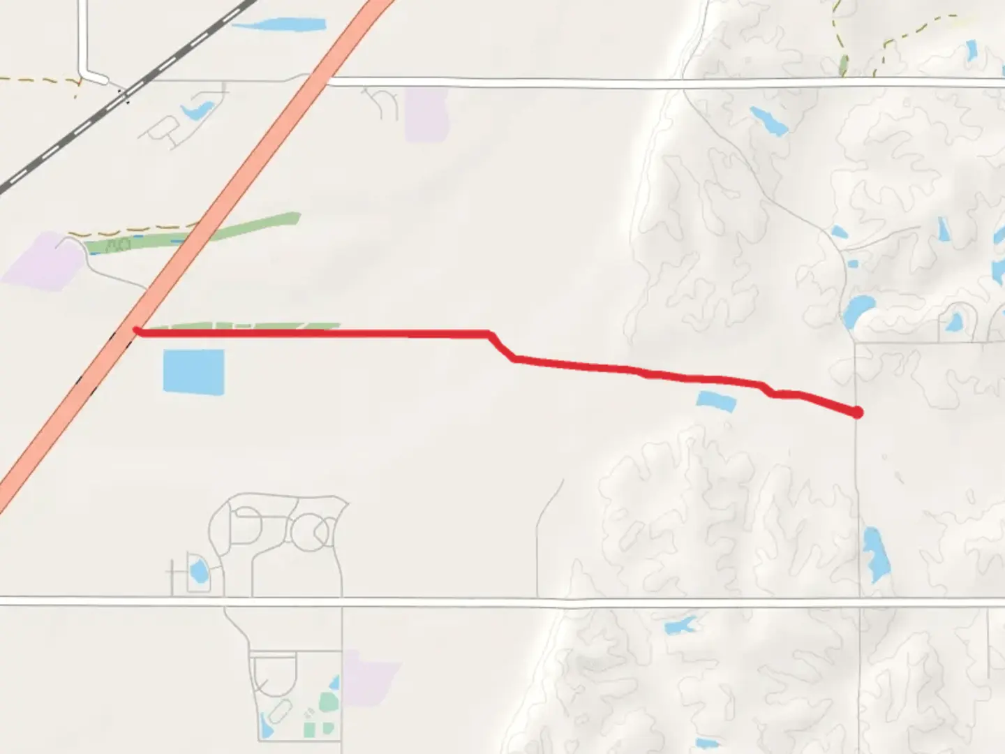 An image depicting the trail Town of Walls and its surrounding area.