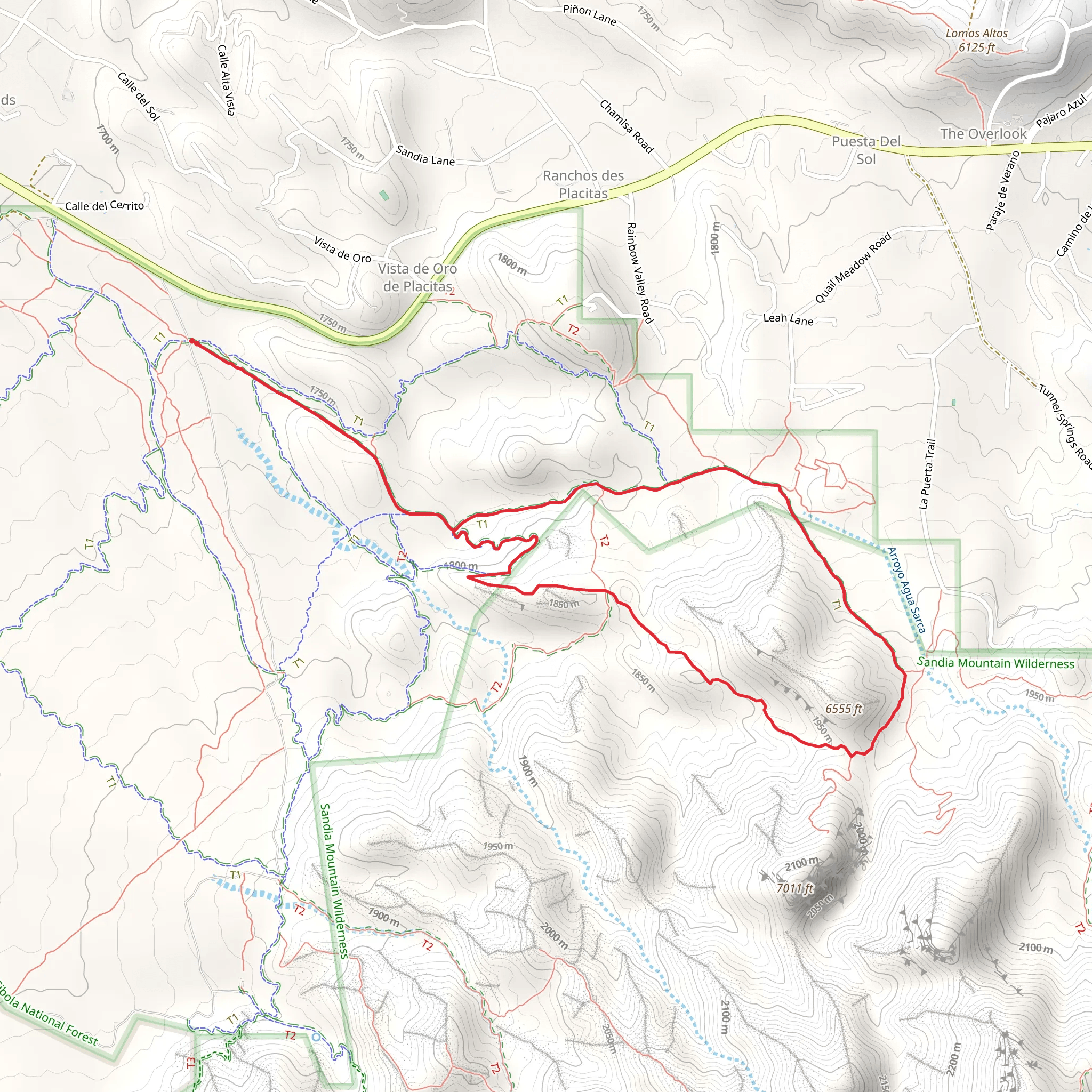 Strip Mine Loop Trail mobile static map