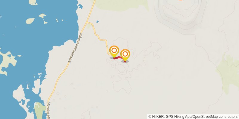 The Myvatn Trail alt 1 Map