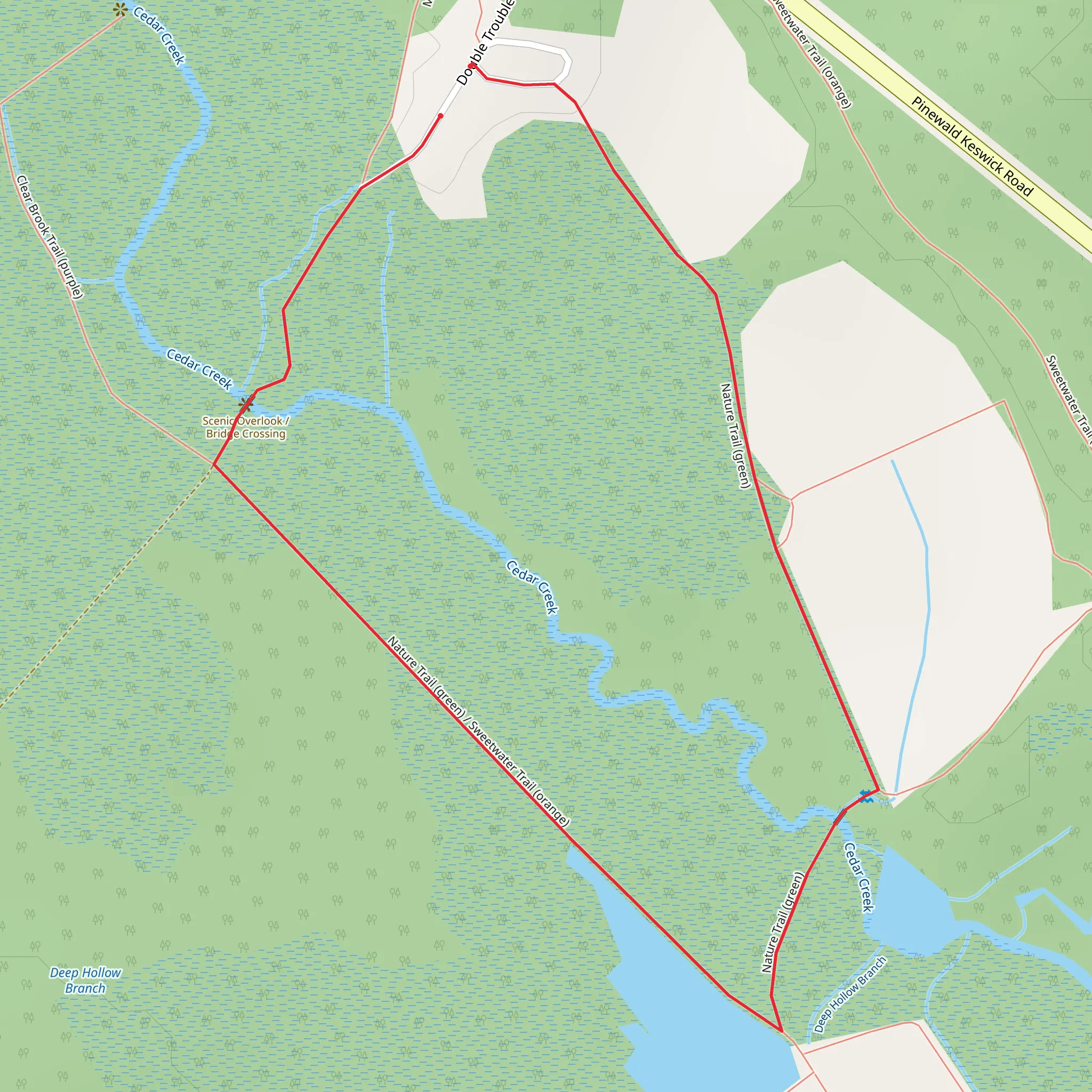 Nature Trail Green Loop mobile static map