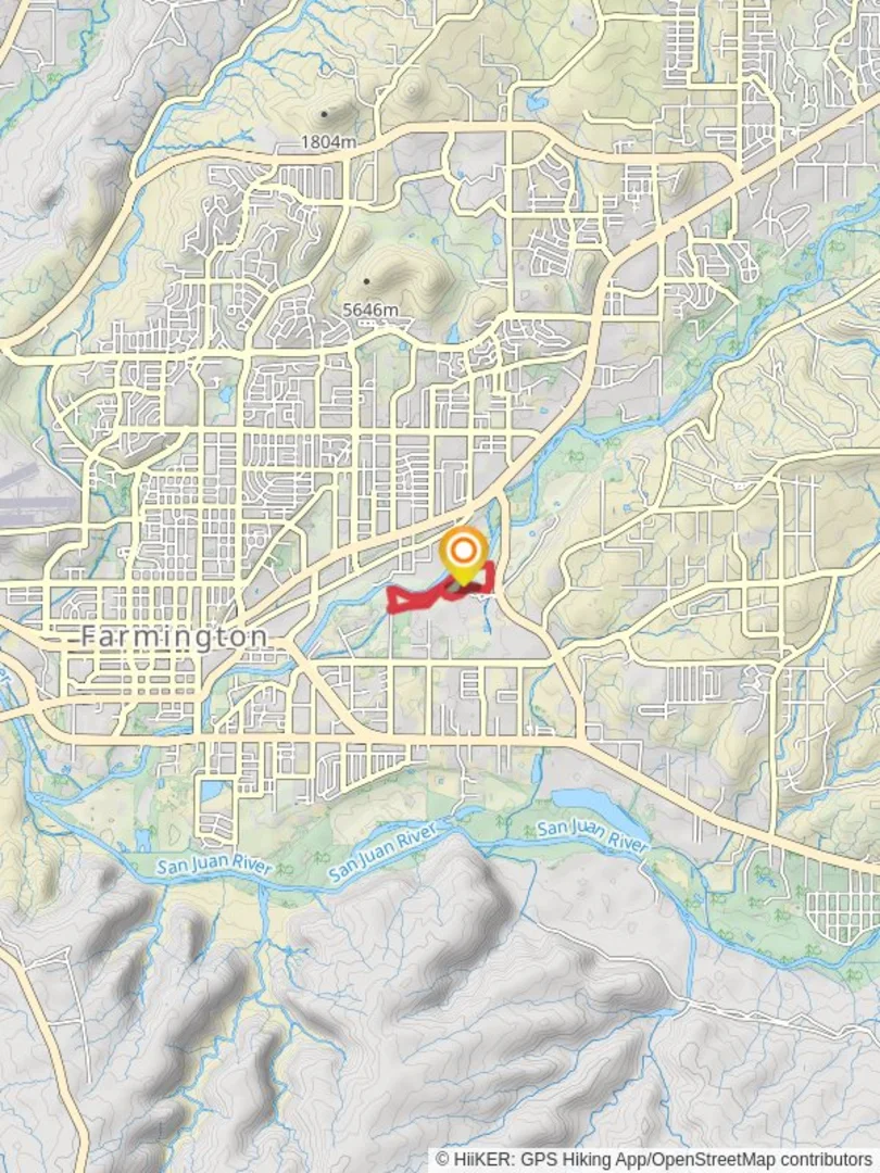 An image depicting the trail Riverside Nature Center Xeriscape Garden Loop and its surrounding area.
