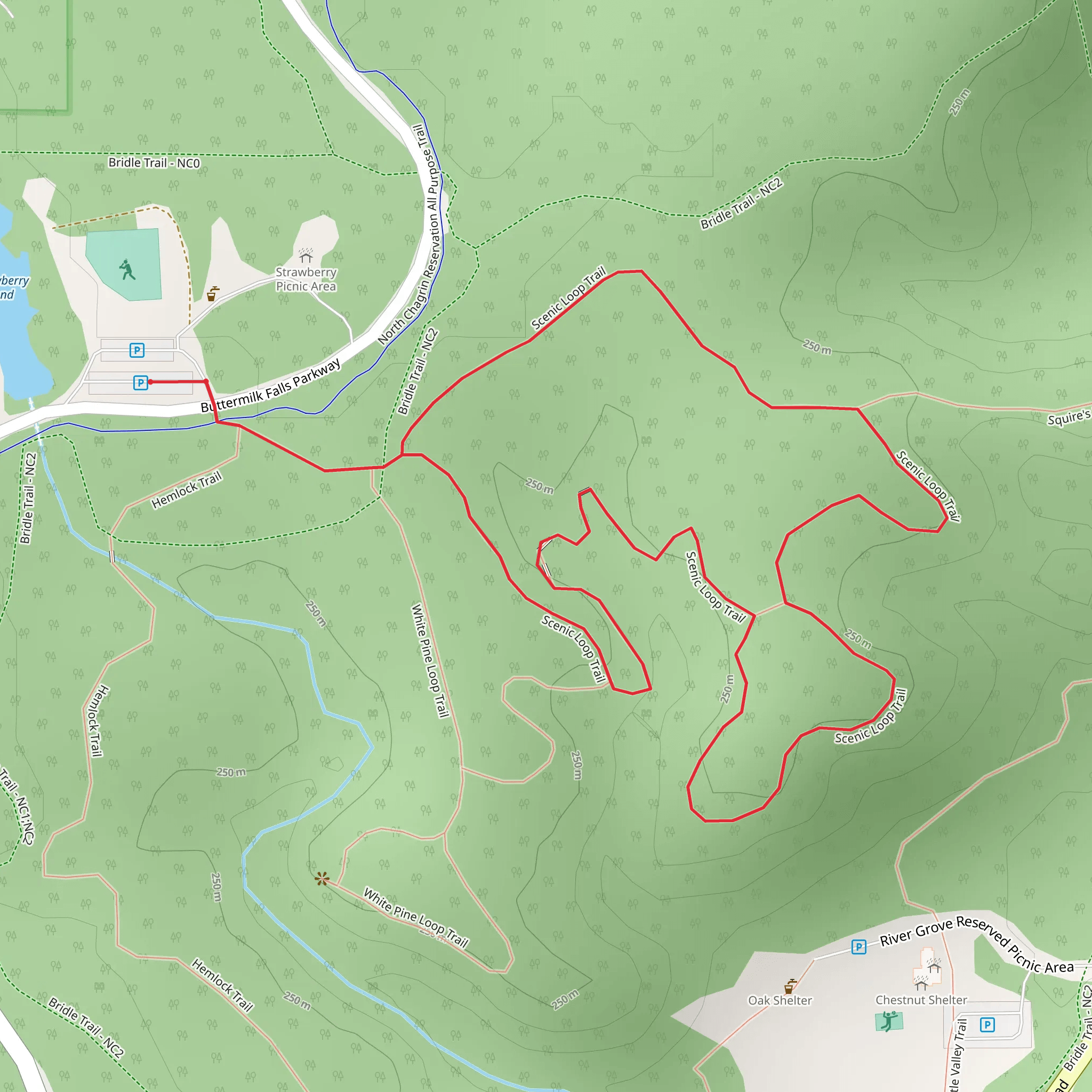 Scenic Loop Trail mobile static map