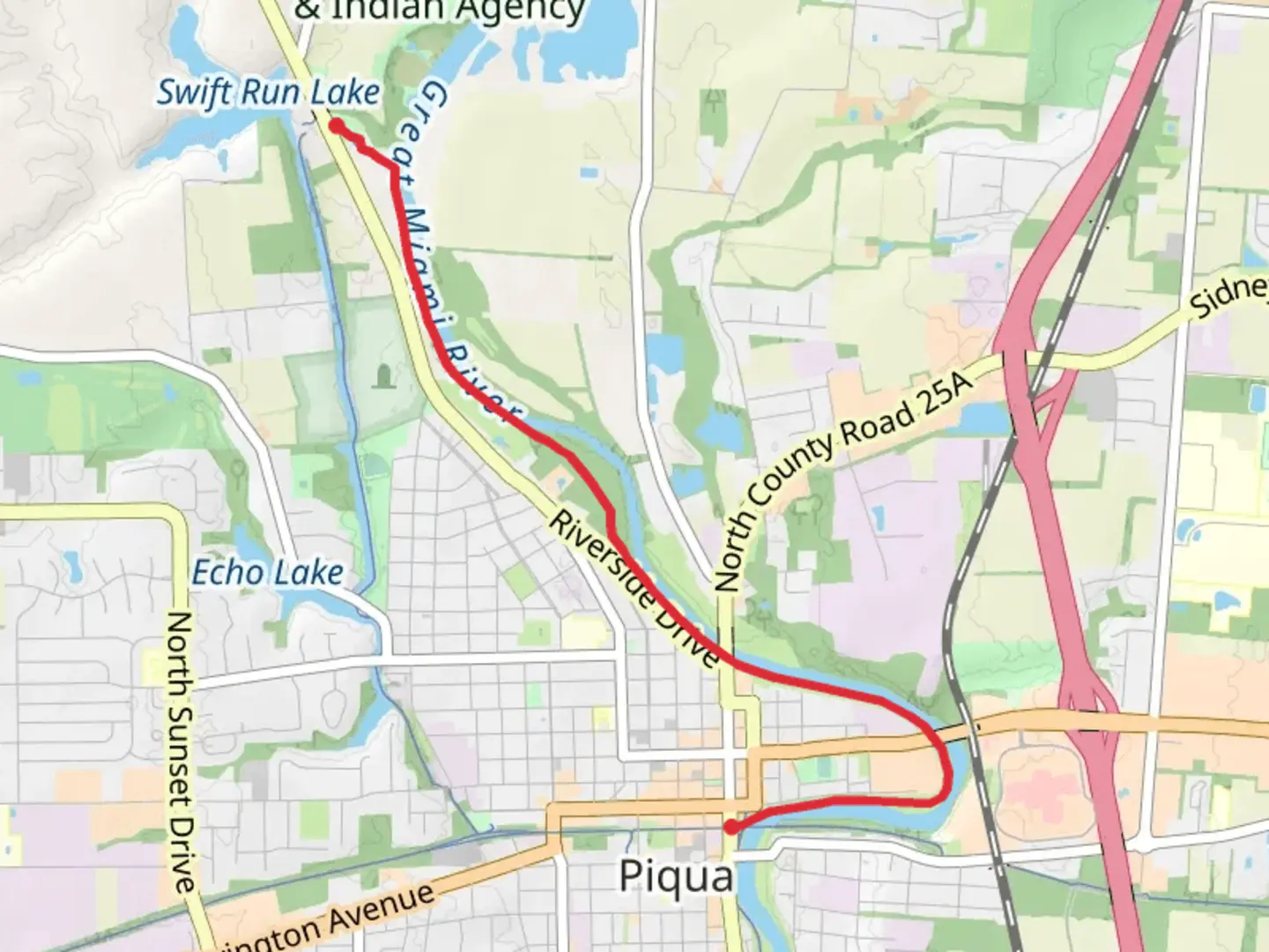 An image depicting the trail River’s Edge Trail - Lock 9 Park and its surrounding area.