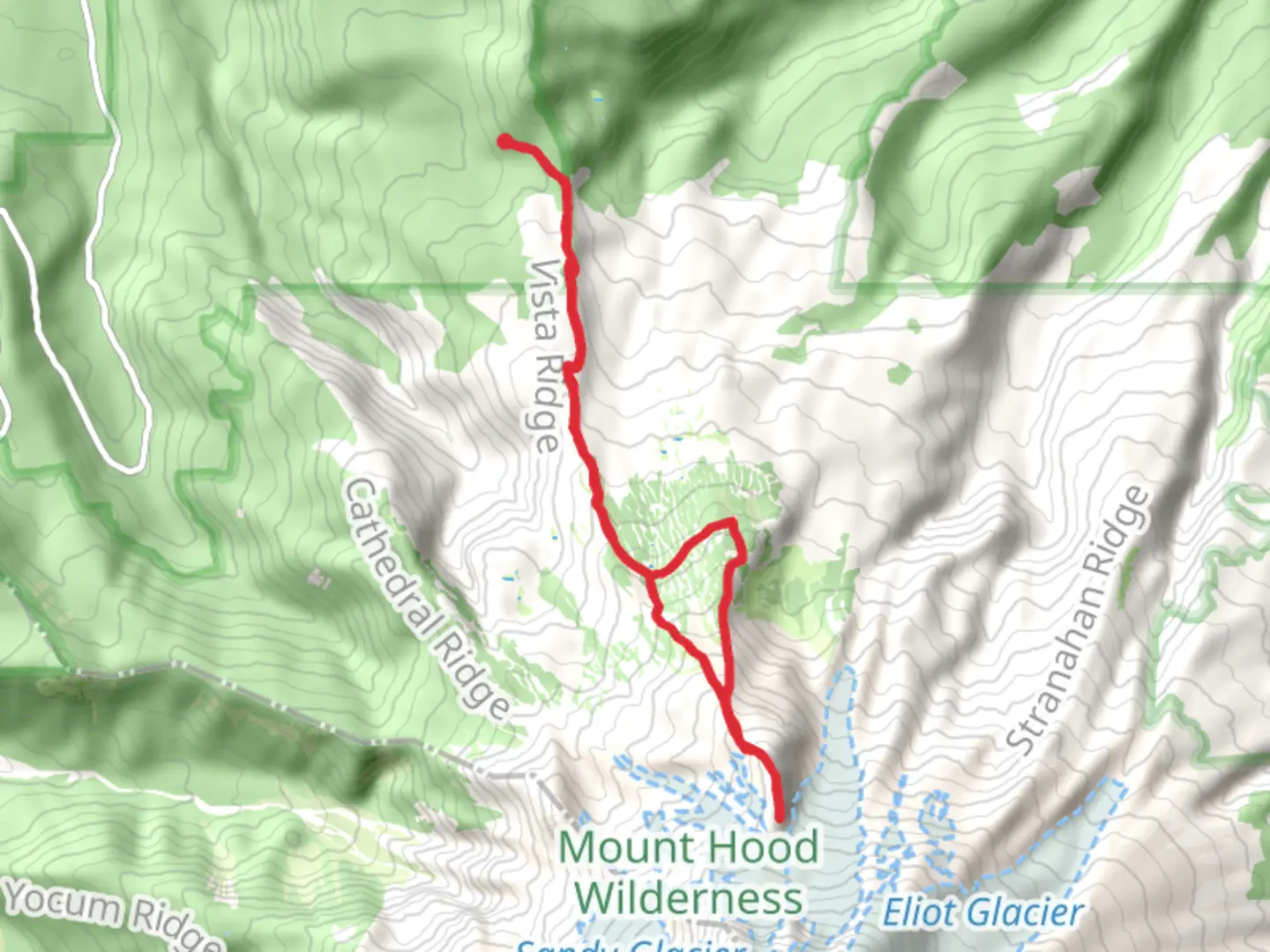 An image depicting the trail Barrett Spur via Vista Ridge Trail and its surrounding area.