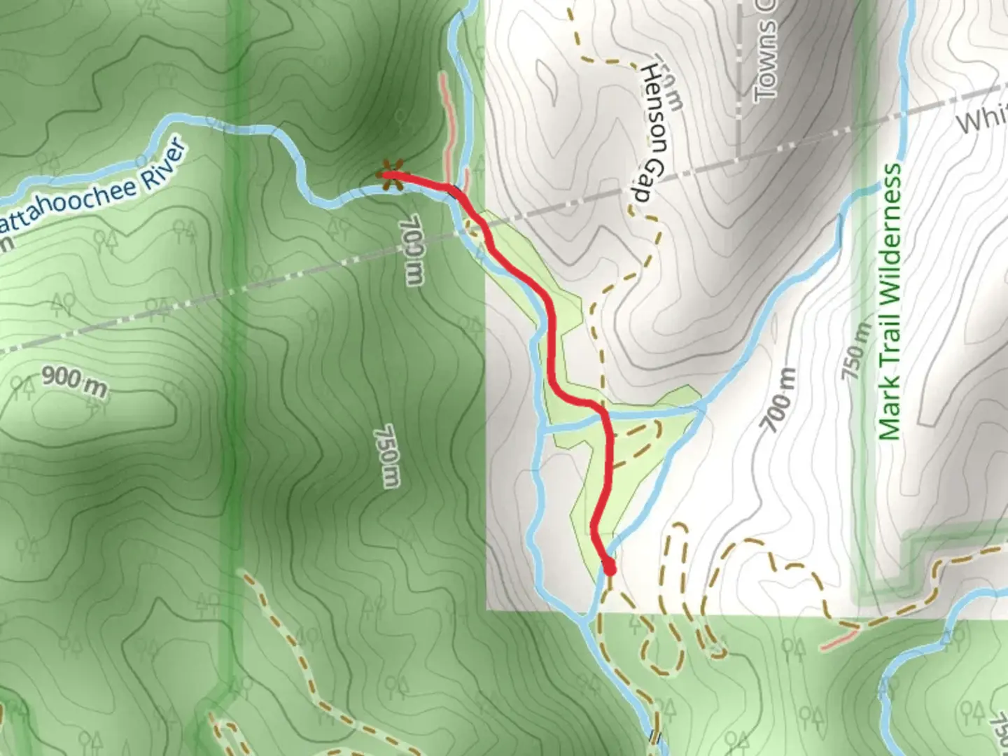 An image depicting the trail Chattahoochee River and its surrounding area.