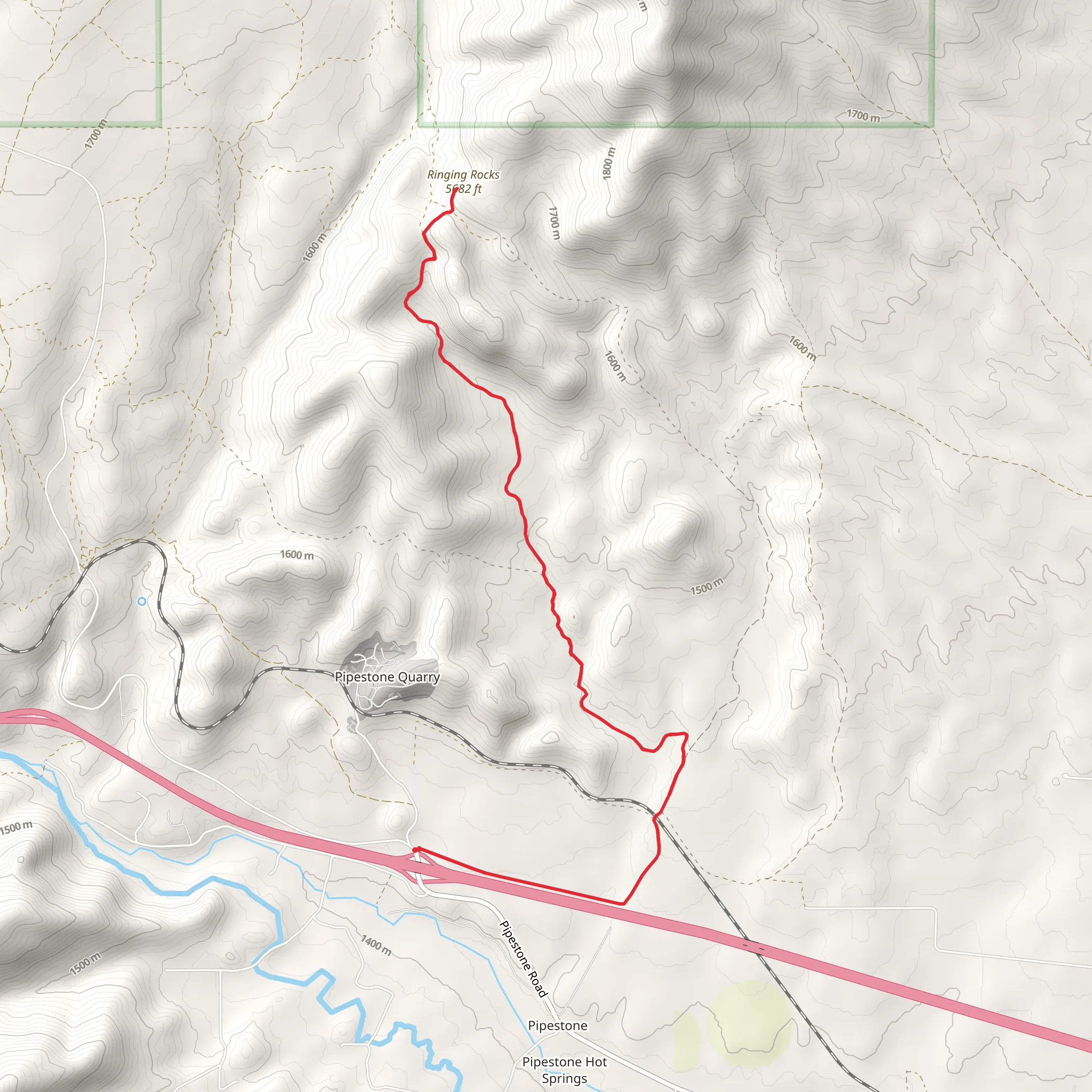 Ringing Rocks mobile static map