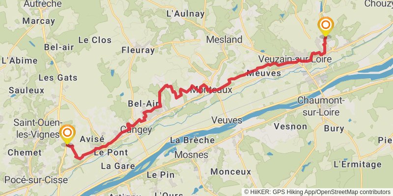 GR 3 - Vallee De La Loire stage 41 Map