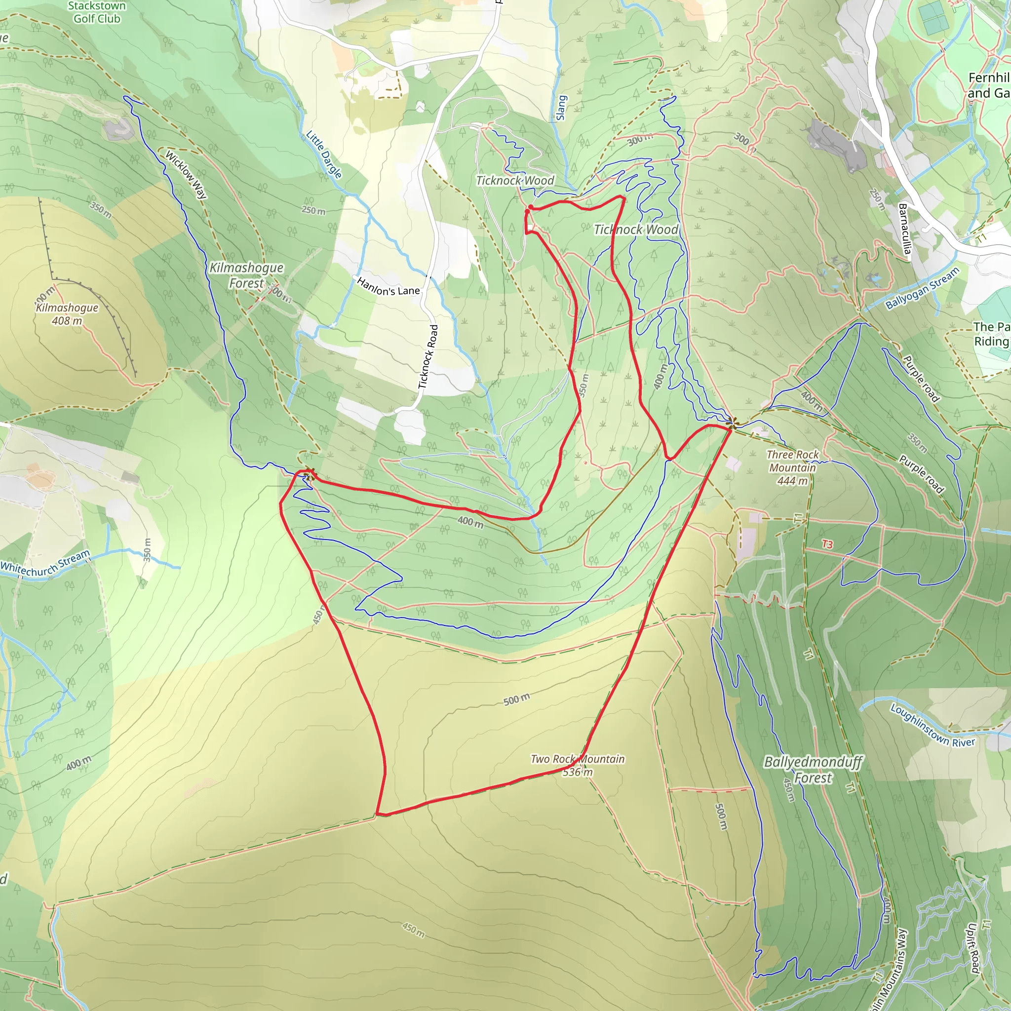 Fairycastle Loop mobile static map