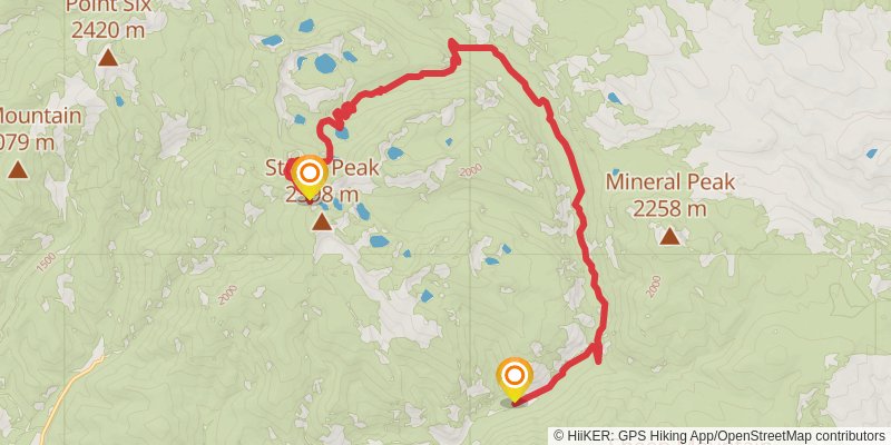 Carter Lake Loop Trail stage 2 Map