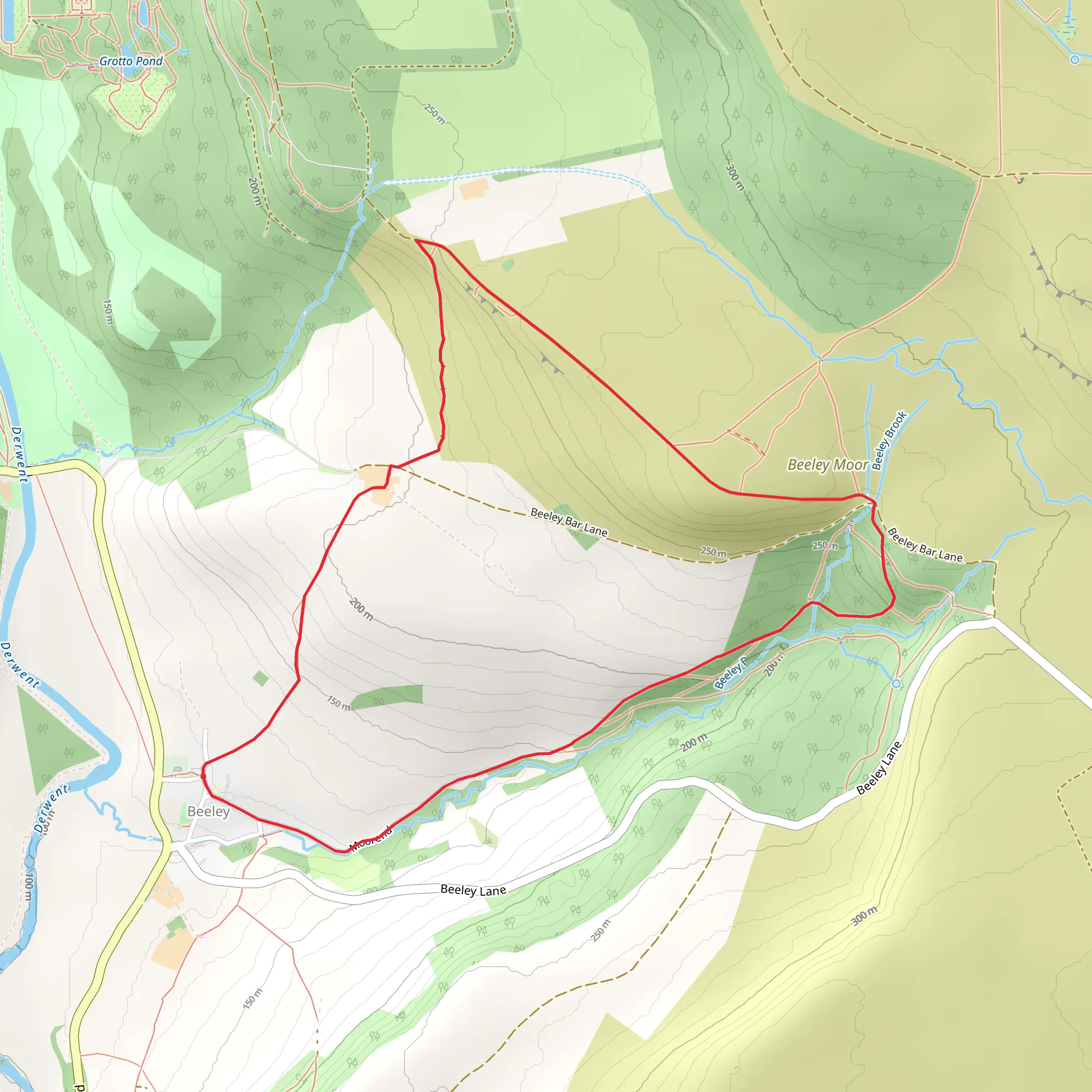 Beeley Village - Beeley Plantation and Rabbit Warren mobile static map