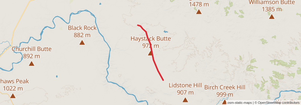American Perimeter Trail - Rocky Mountains Primary stage 39 Map