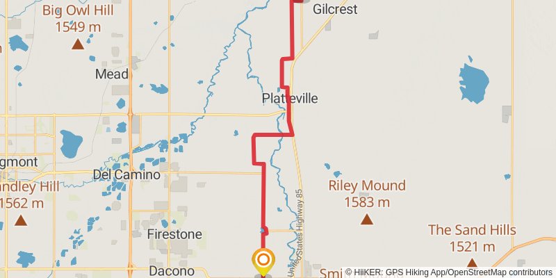 American Discovery Trail North Route stage 217 Map