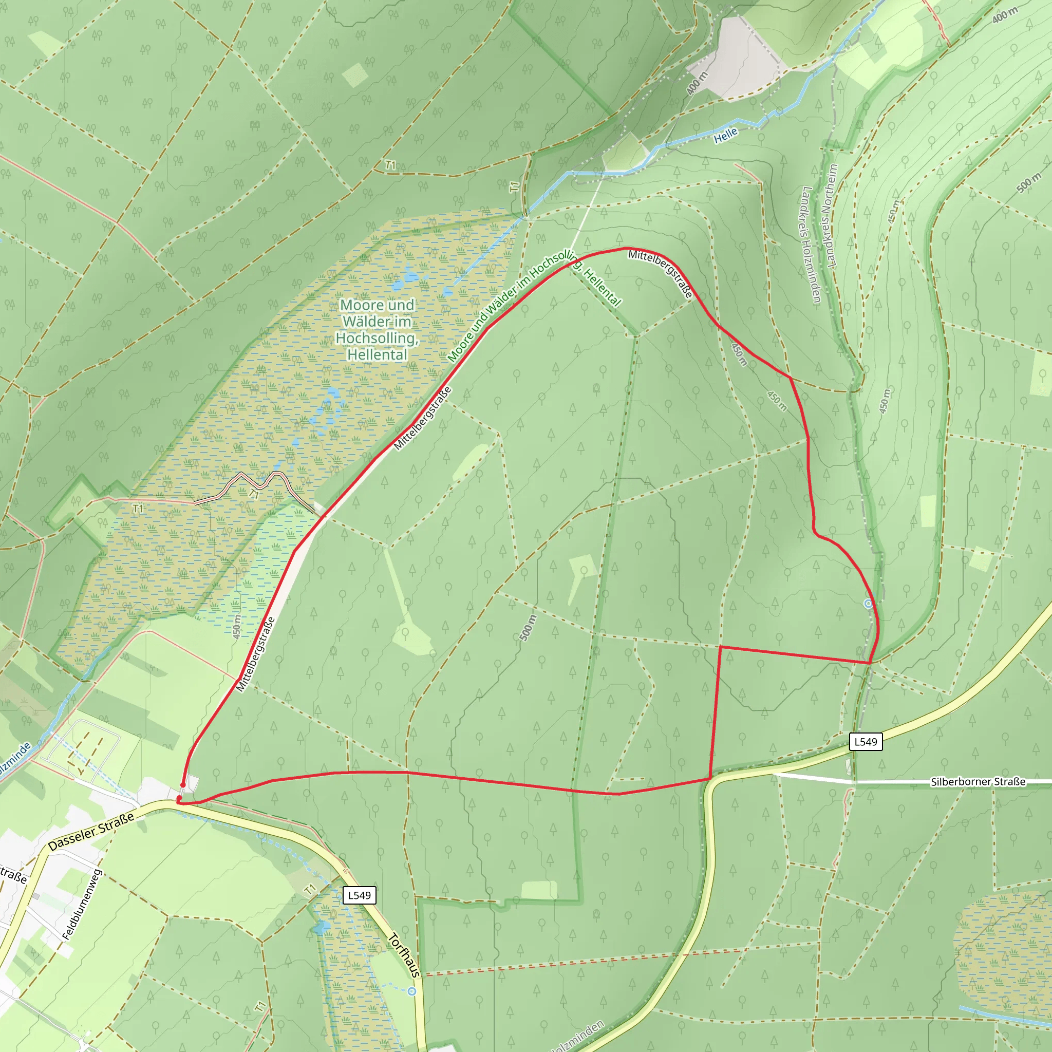 Mittelbergstraße Loop mobile static map