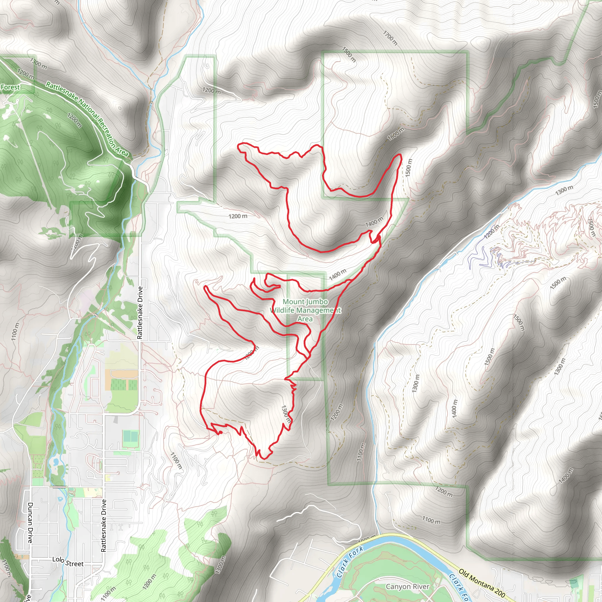 Sound of Music and Three Larches Loop mobile static map