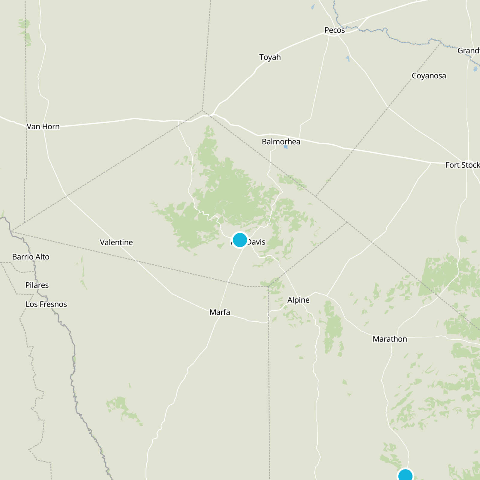 Jeff Davis County Static Map