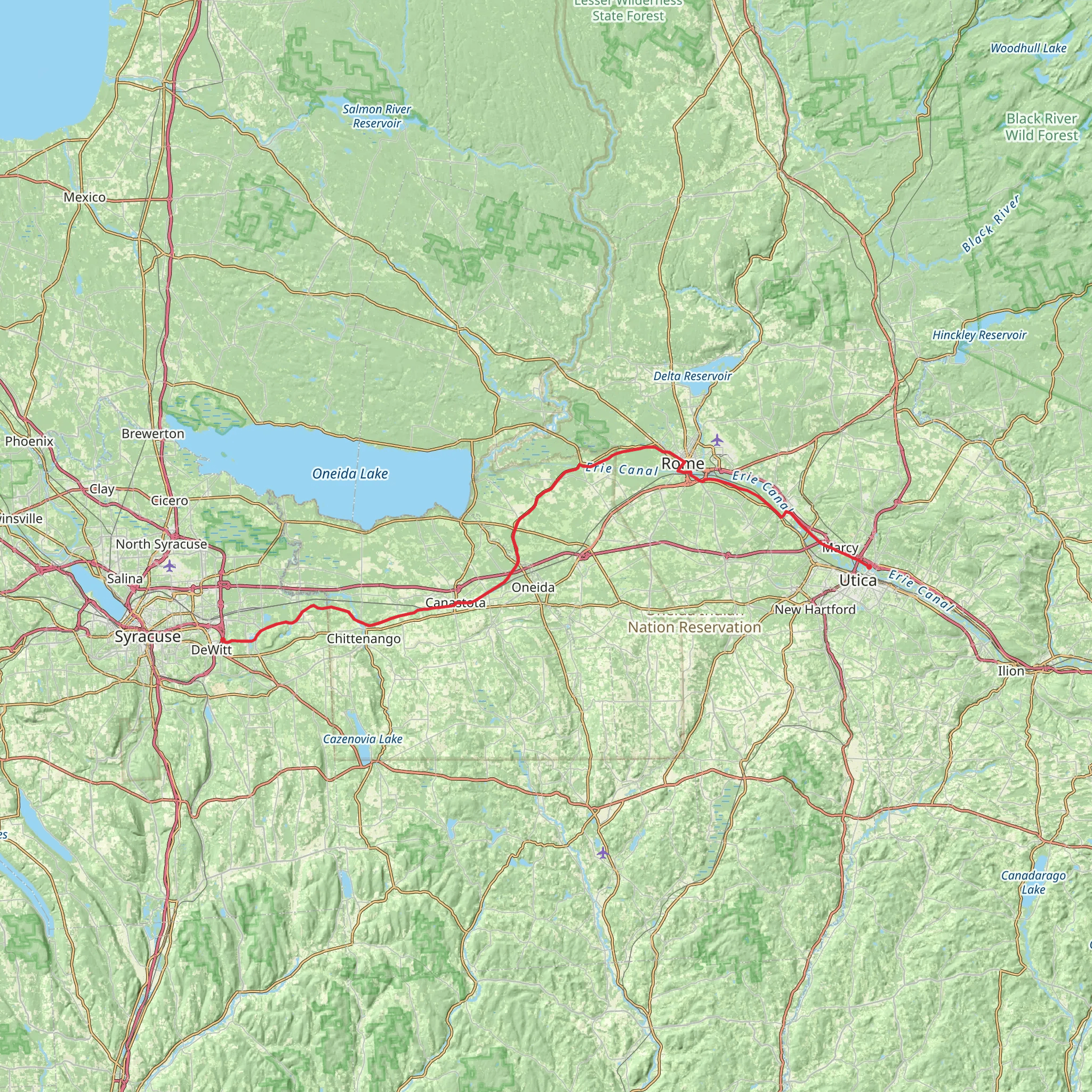 Old Erie Canal State Historic Park mobile static map