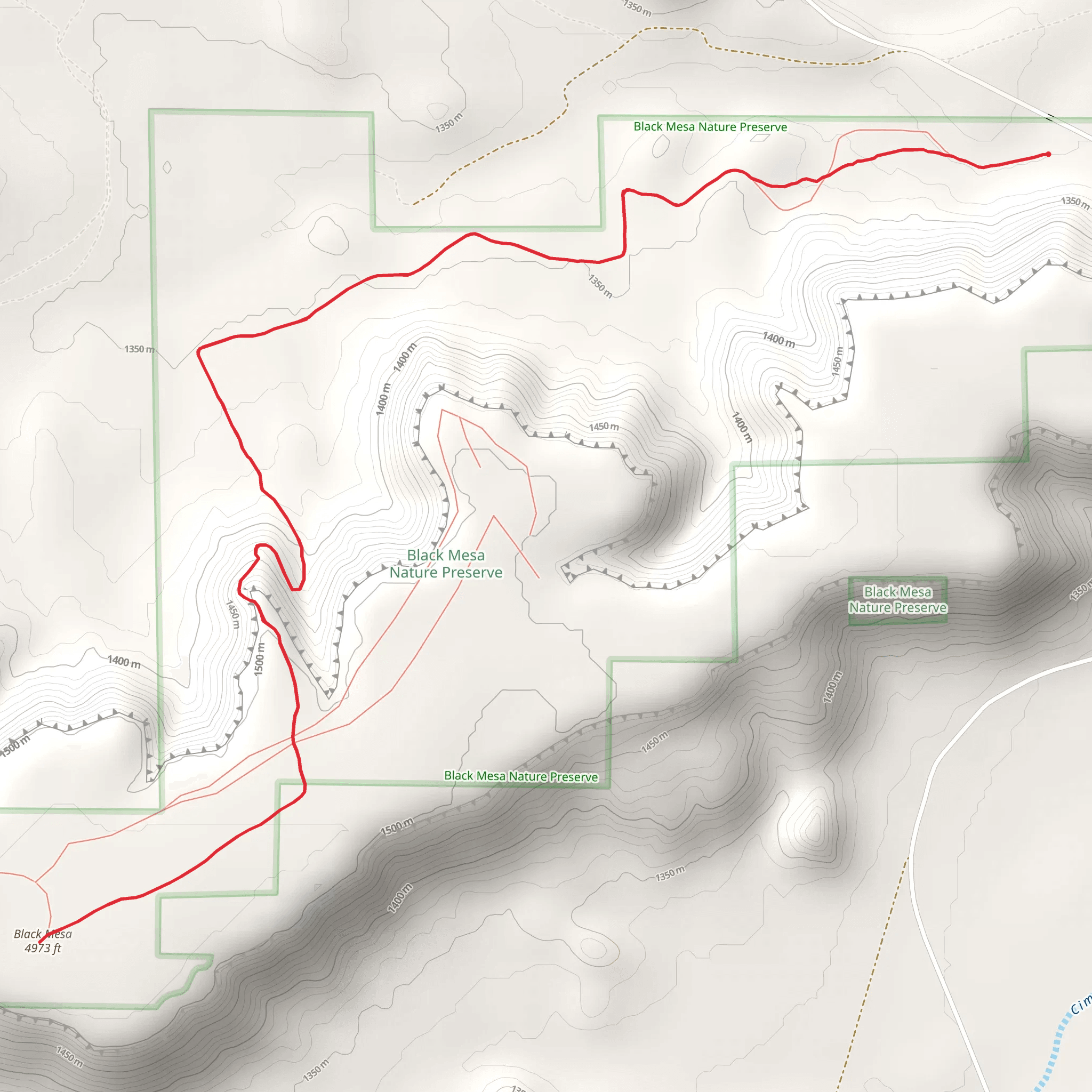 Black Mesa mobile static map