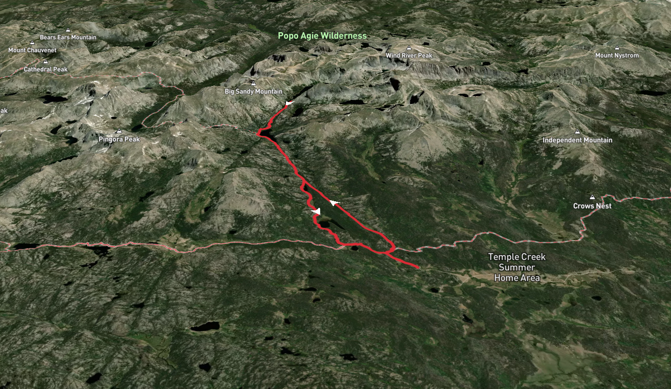 Black Joe Lake and V Lake via Big Sandy TrailLoop