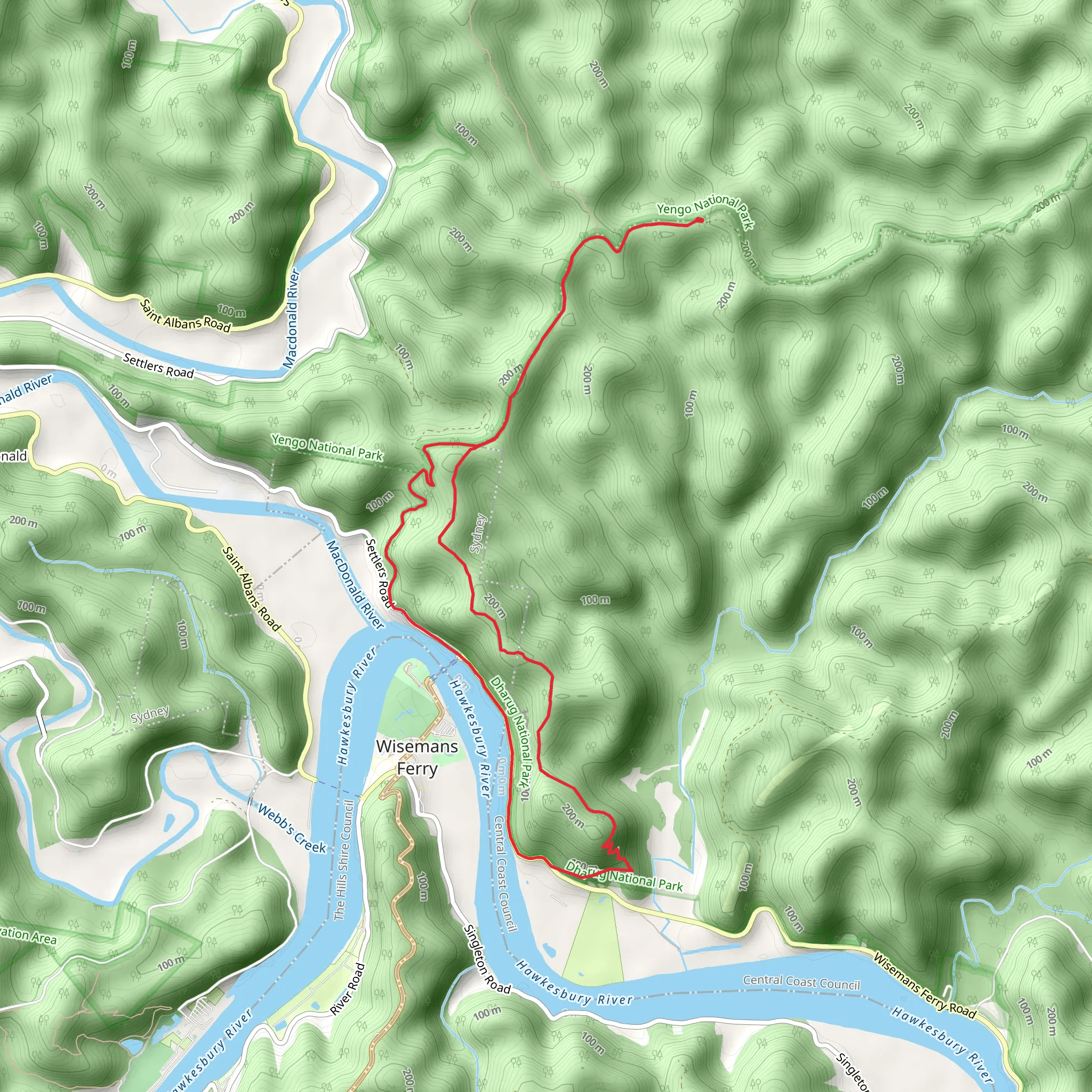 Old Great North Road - World Heritage Walk mobile static map