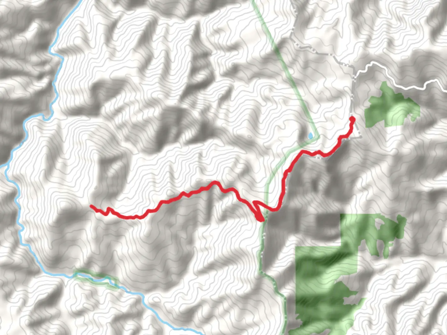 An image depicting the trail Bailey Cabin via Babyfoot Lake Rim Trail and its surrounding area.
