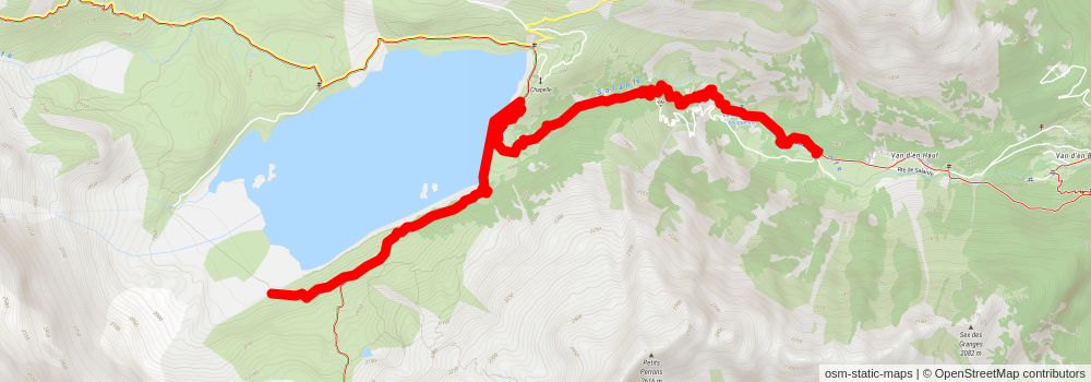 Lac de Salanfe Loop Trail stage 2 Map
