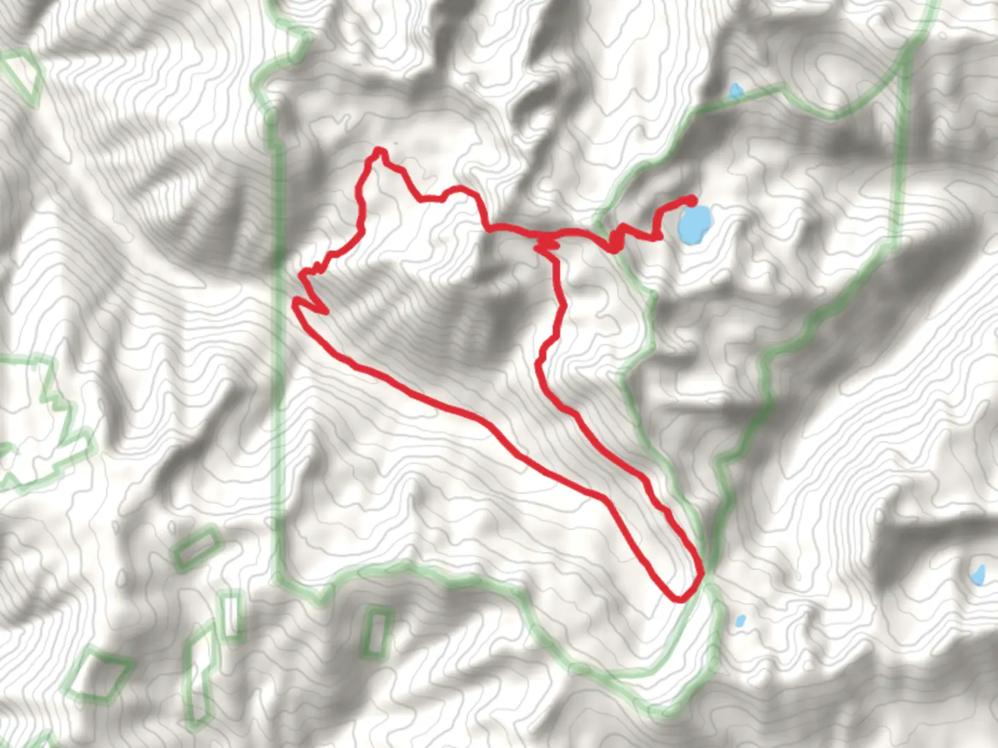 An image depicting the trail Lake Creek, Deep Creek and Horse Pasture Basin Loop and its surrounding area.