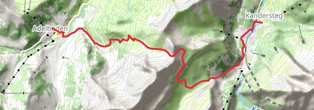 Via Alpina - Green Trail stage 19 Map