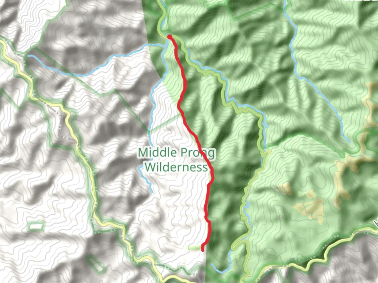 An image depicting the trail Green Knob via Green Mountain Trail - Lake Logan Road and its surrounding area.