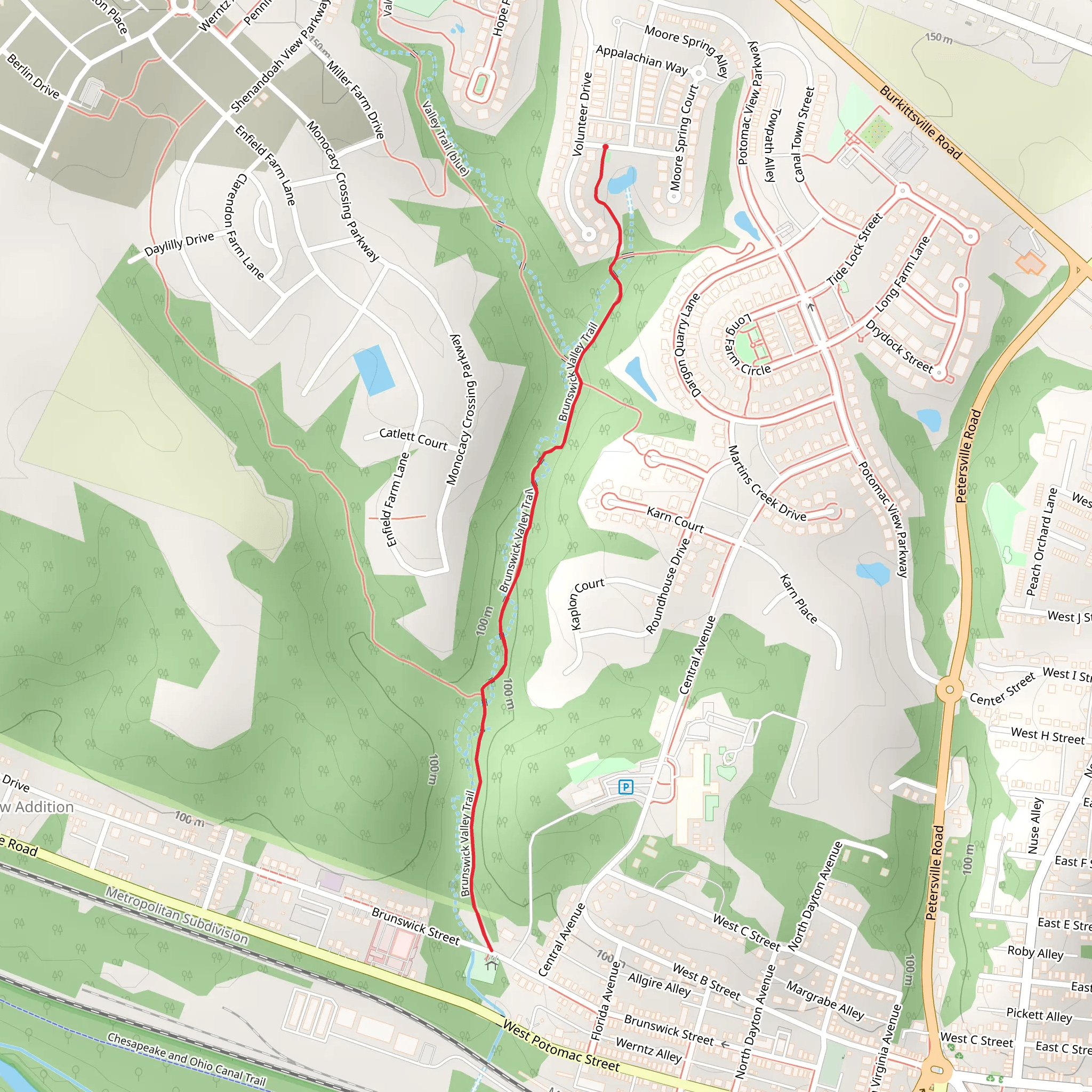 Brunswick Valley Trail mobile static map