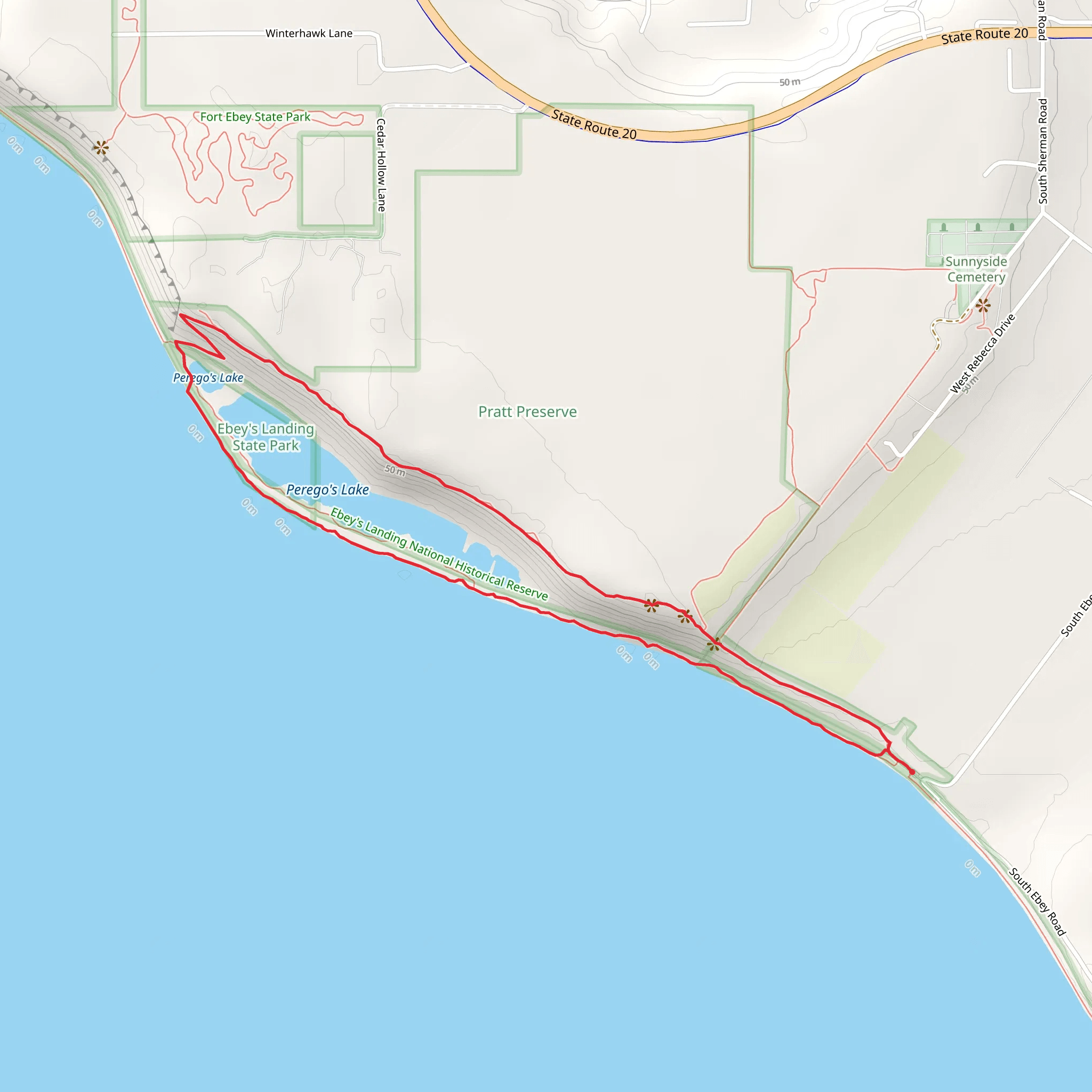 Perego's Lake Loop mobile static map