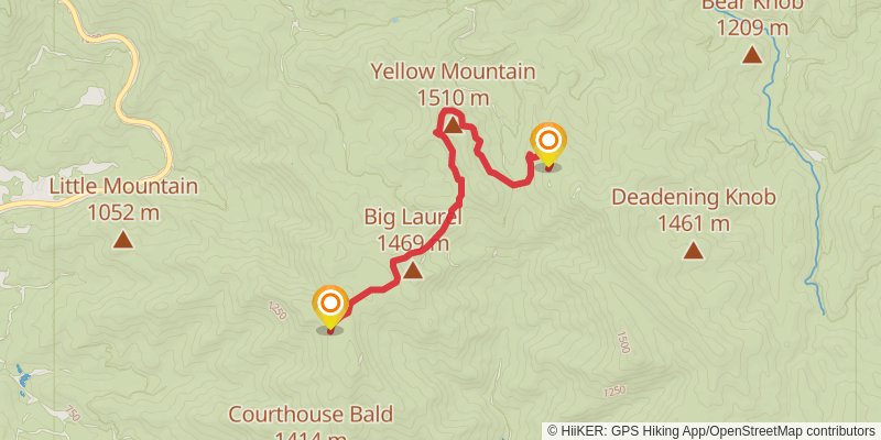 Appalachian Trail stage 10 Map