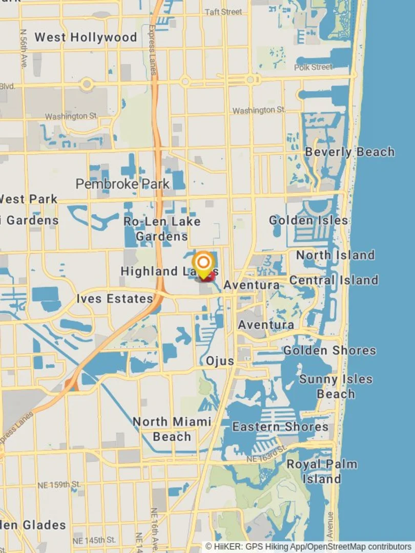 An image depicting the trail Highland Oaks Park Loop and its surrounding area.