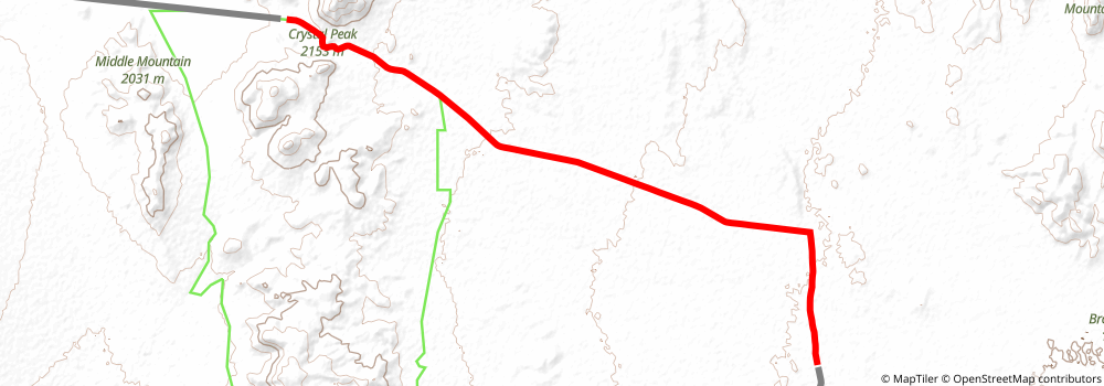 American Discovery Trail South Route stage 327 Map
