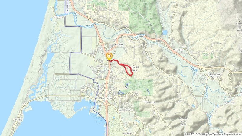 Arcata Ridge and South Fork Loop Trail