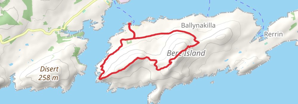 Beara Way 11-Day Moderate Tour (Hillwalk Tours) stage 3 Map
