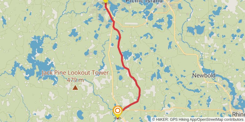 Bearskin State Trail stage 2 Map