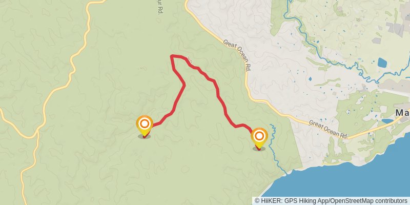The Great Ocean Walk alt 1 Map