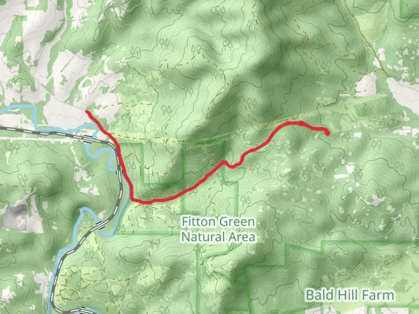 An image depicting the trail Cardwell Hill Trail and its surrounding area.