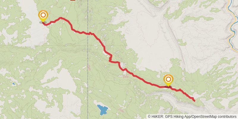 Sinbad Ridge Trail stage 3 Map