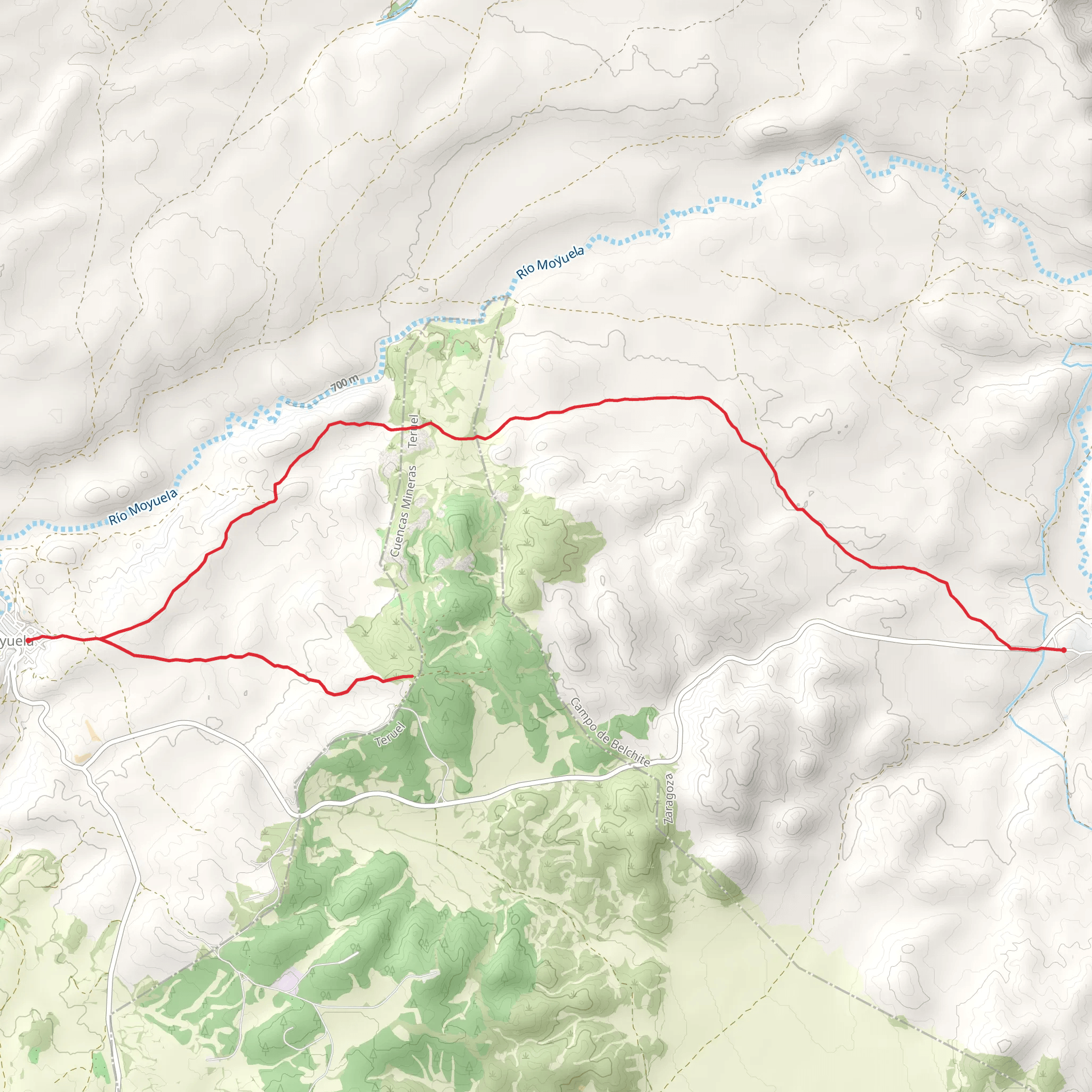 Moyuela - Moneva PR Z 28 mobile static map