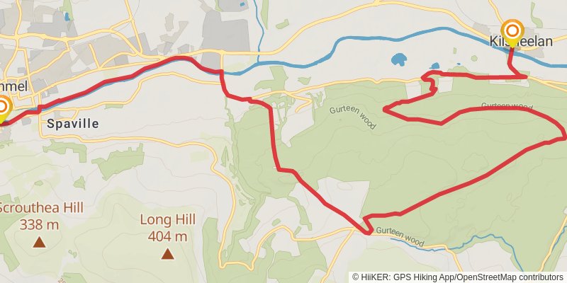 Sandymount to Portmagee stage 15 Map