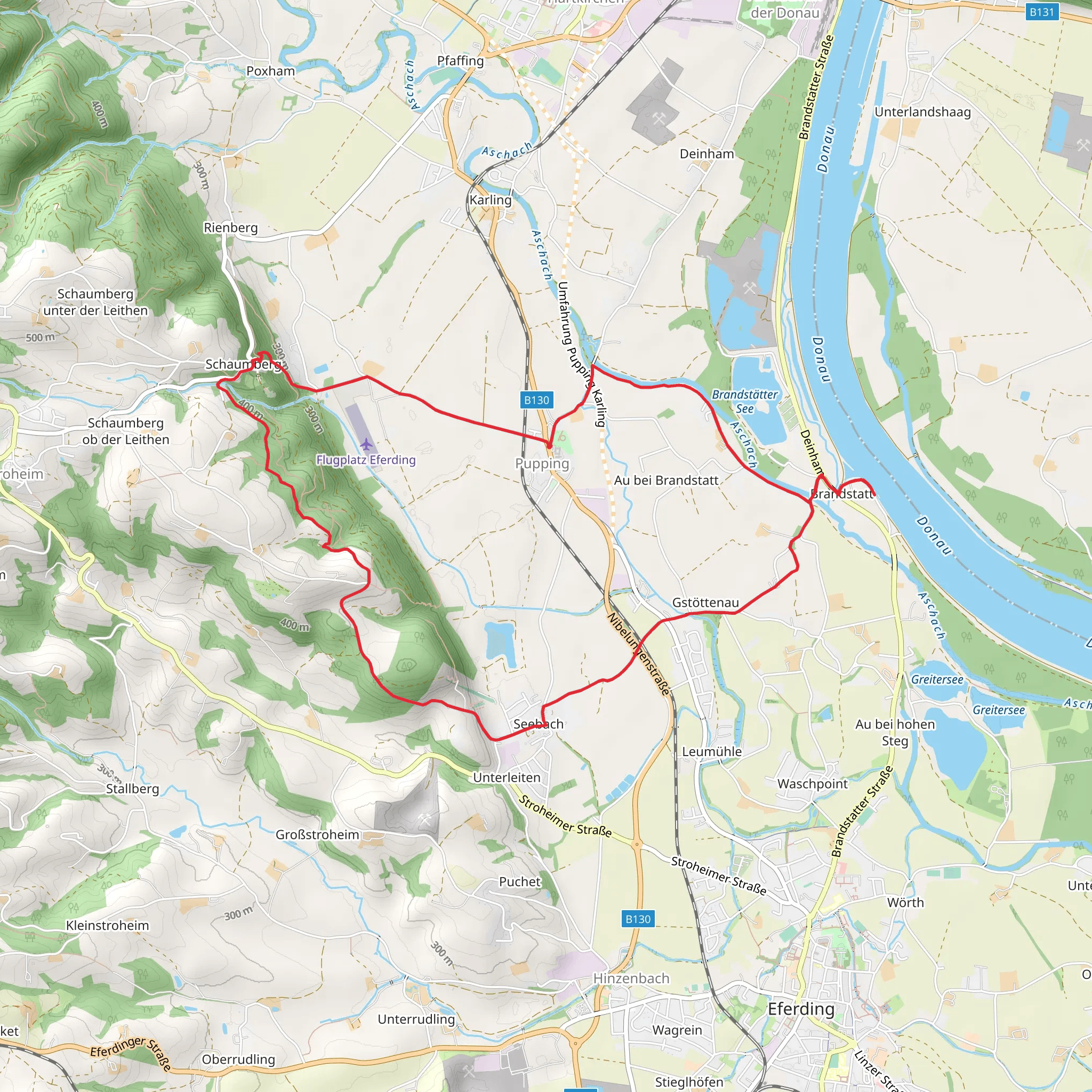 Pupping Wolfgang Loop Trail mobile static map