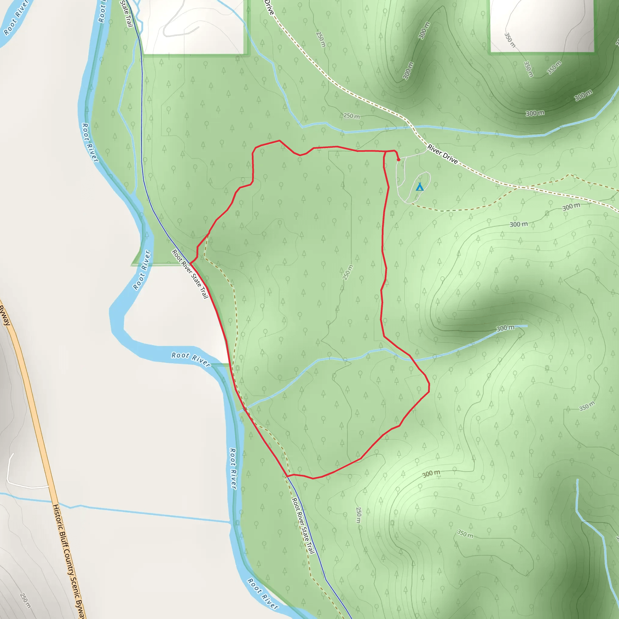 Vinegar Ridge Campground Loop - East mobile static map