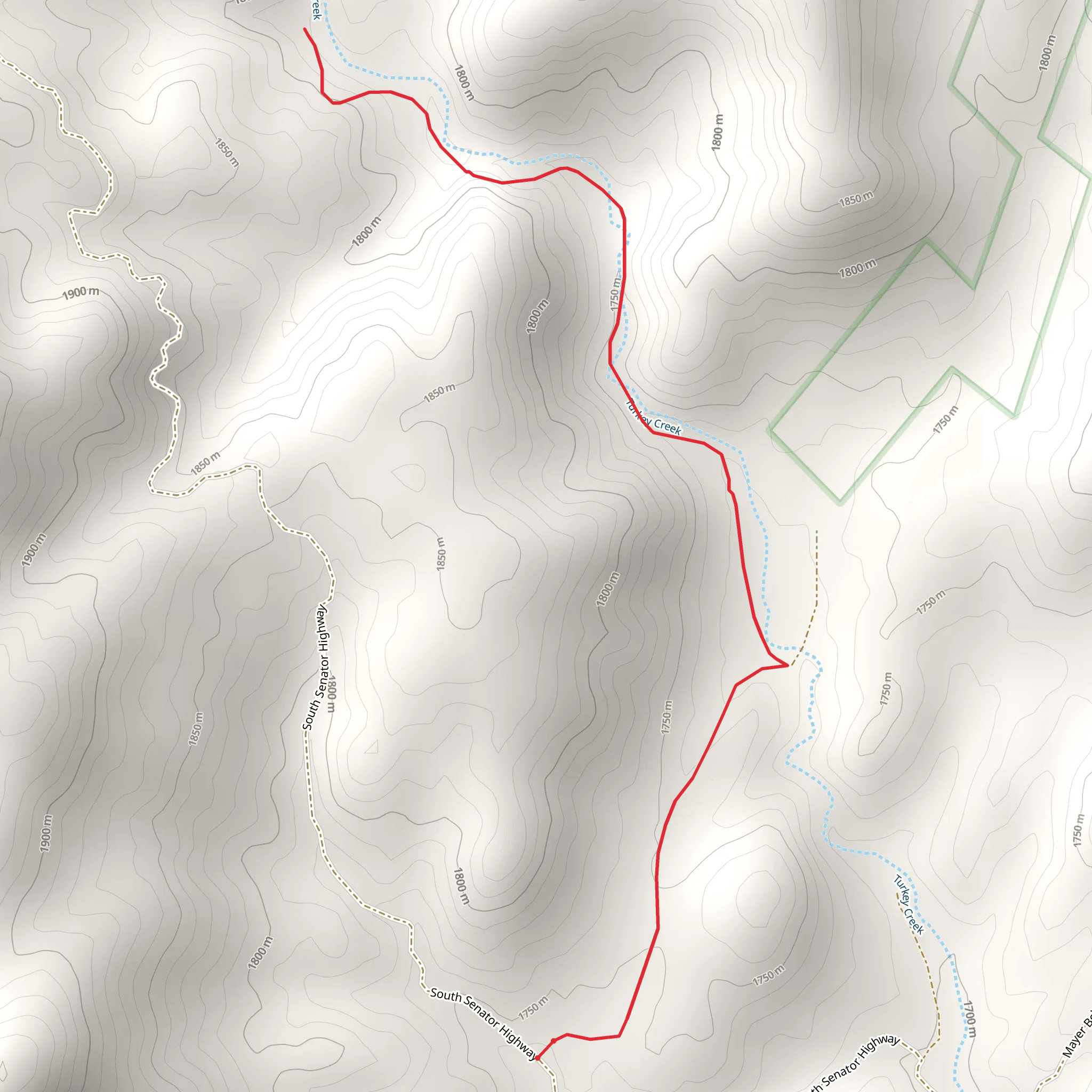 Keegan Trail mobile static map