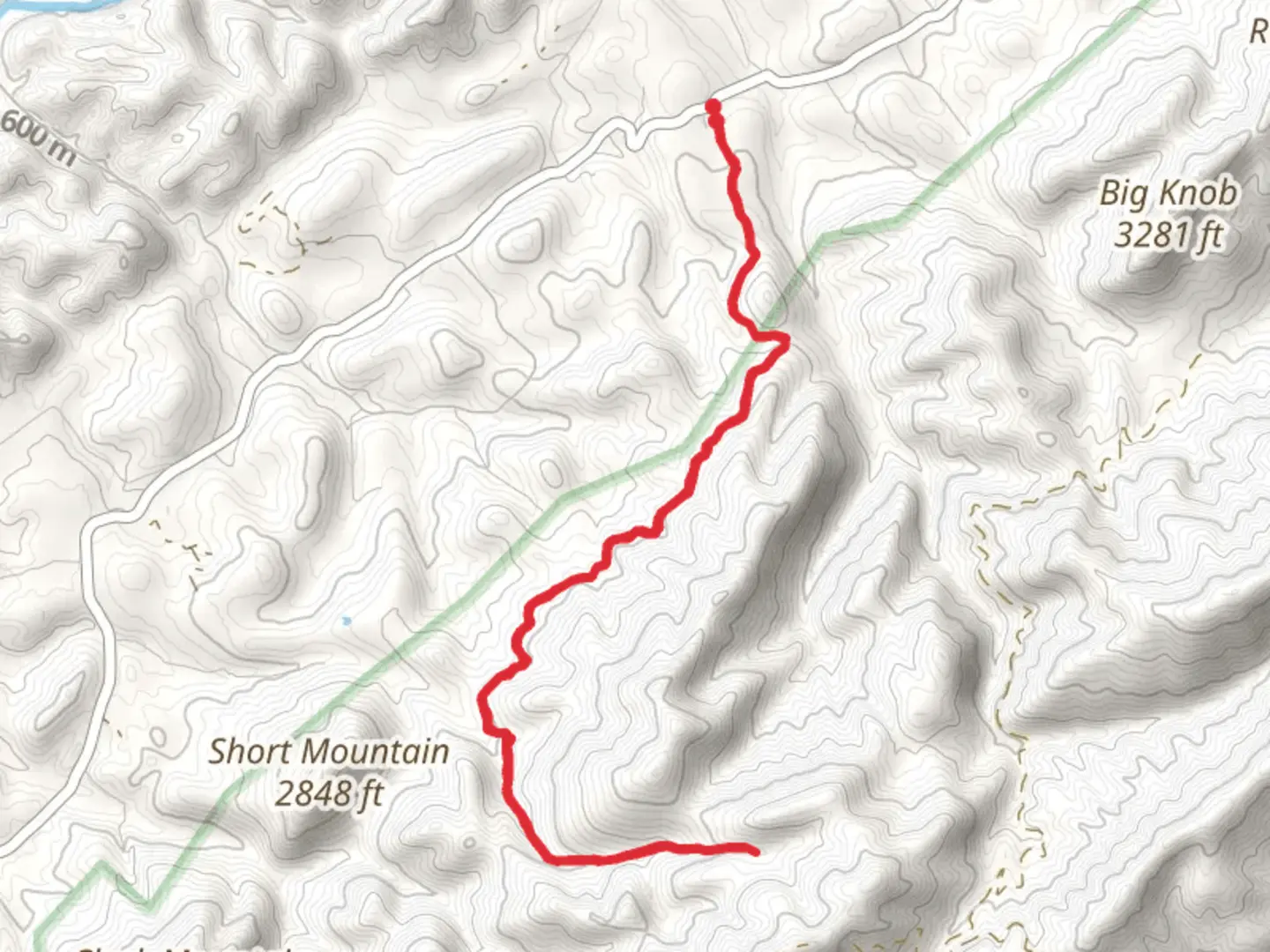 An image depicting the trail Wright Hollow Trail and its surrounding area.